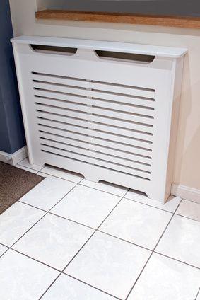 radiator cabinet cover in a modern kitchen